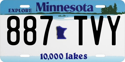 MN license plate 887TVY