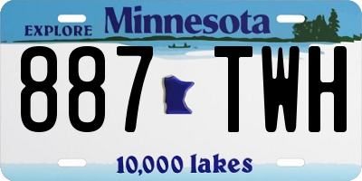 MN license plate 887TWH