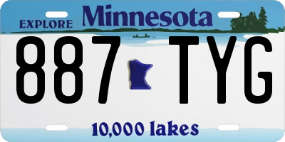 MN license plate 887TYG