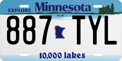 MN license plate 887TYL