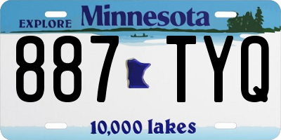MN license plate 887TYQ