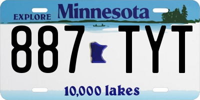 MN license plate 887TYT
