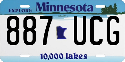 MN license plate 887UCG