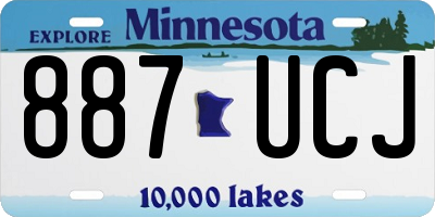 MN license plate 887UCJ