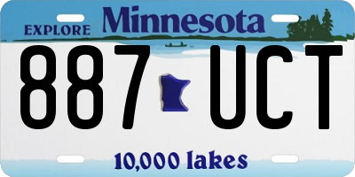 MN license plate 887UCT