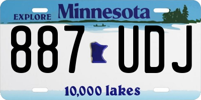 MN license plate 887UDJ