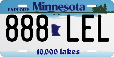 MN license plate 888LEL