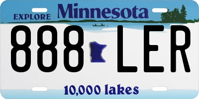 MN license plate 888LER