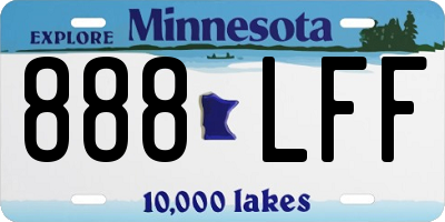 MN license plate 888LFF