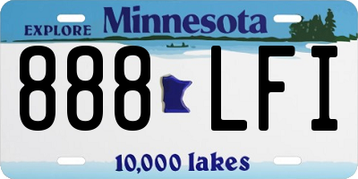 MN license plate 888LFI