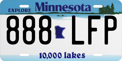 MN license plate 888LFP