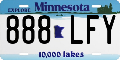 MN license plate 888LFY