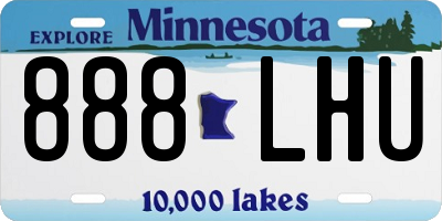 MN license plate 888LHU