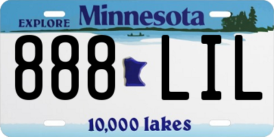 MN license plate 888LIL