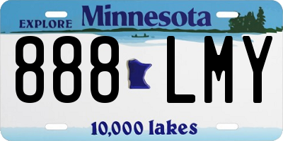 MN license plate 888LMY