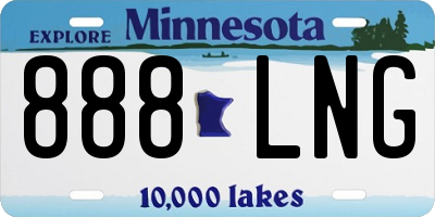 MN license plate 888LNG