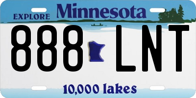 MN license plate 888LNT