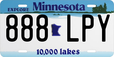 MN license plate 888LPY