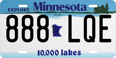 MN license plate 888LQE