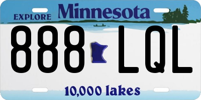 MN license plate 888LQL