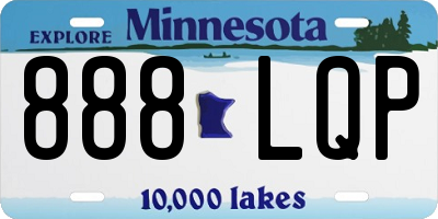MN license plate 888LQP