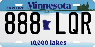 MN license plate 888LQR