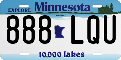 MN license plate 888LQU
