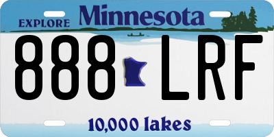 MN license plate 888LRF