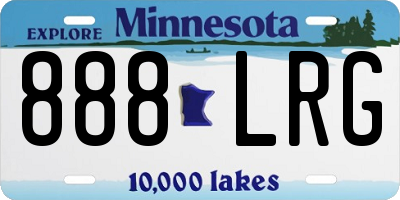 MN license plate 888LRG