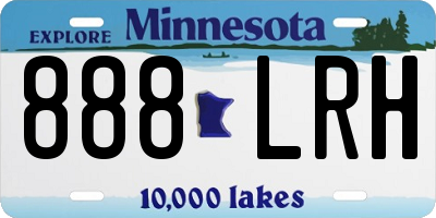 MN license plate 888LRH