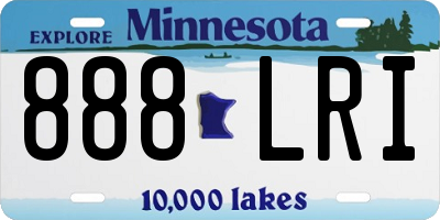 MN license plate 888LRI
