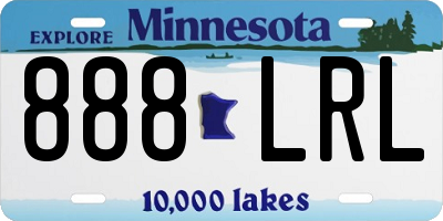 MN license plate 888LRL