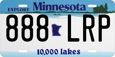 MN license plate 888LRP