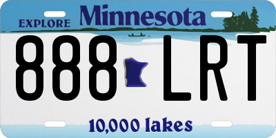 MN license plate 888LRT