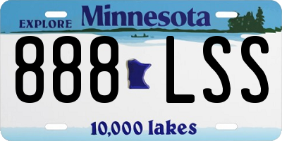 MN license plate 888LSS