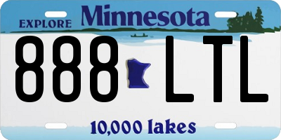 MN license plate 888LTL
