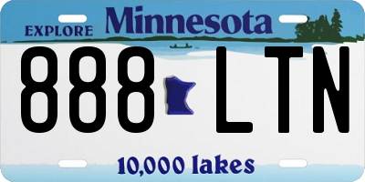 MN license plate 888LTN