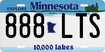 MN license plate 888LTS