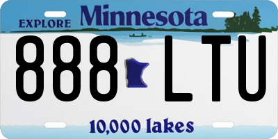 MN license plate 888LTU