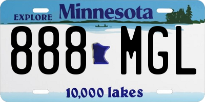 MN license plate 888MGL