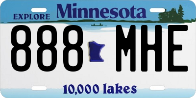 MN license plate 888MHE