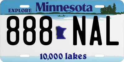 MN license plate 888NAL