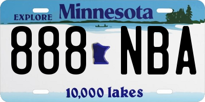 MN license plate 888NBA