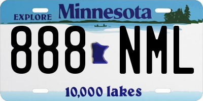 MN license plate 888NML