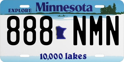 MN license plate 888NMN