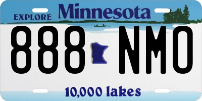MN license plate 888NMO