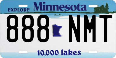 MN license plate 888NMT