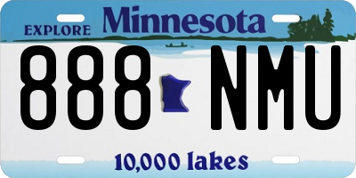MN license plate 888NMU