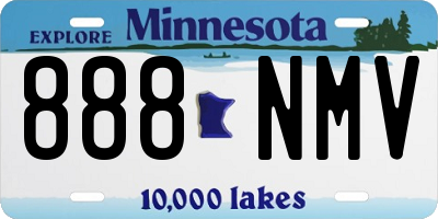 MN license plate 888NMV
