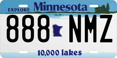 MN license plate 888NMZ